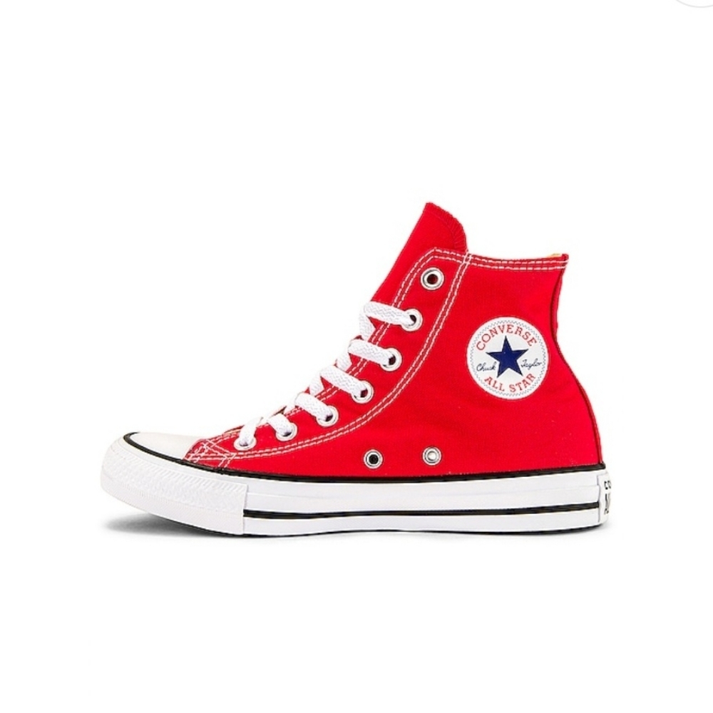 Converse Allstar Chuck Taylor Hi Sneaker (Red) (Unisex) (Sz:Women 8.5 - Men 6.5)